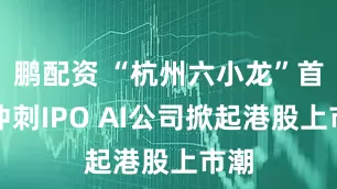 鹏配资 “杭州六小龙”首家冲刺IPO AI公司掀起港股上市潮